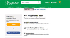 Desktop Screenshot of myaccount.healthypets.com